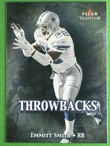 2000 Fleer Tradition Throwbacks #17 Emmitt Smith - FB - Picture 1 of 2