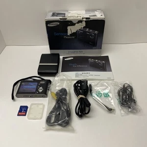 Samsung NV3 7.2MP Compact Black Digital Camera With Accessories - Picture 1 of 24