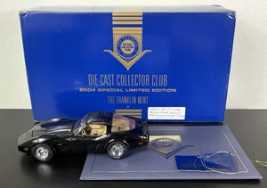 Franklin Mint 1980 Chevrolet Corvette 2004 Special Limited Edition Black 1/24 - Picture 1 of 18