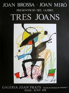 MIRO BROSSA Affiche originale Lithographie 1978 surréalisme abstraction abstract - Imagen 1 de 1