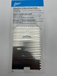 Qty 3 Ateco 1447 Cake Smoother & Decorating Combs Pastry Icing Frosting Spreader - Picture 1 of 4