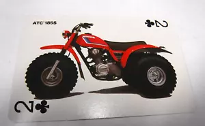 TARJETA DE JUEGO HONDA AÑOS 80 VINTAGE 2 DE PALOS ATC185S ATC 185 W43-44 - Imagen 1 de 3