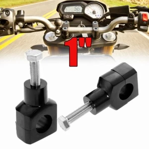 Elevadores de manillar de motocicleta de 1" para Harley Dyna Softail Sportster XL883 XL1200 - Imagen 1 de 6
