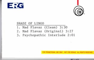 Shadz Of Lingo Mad Flavaz PROMO ADVANCE DEMO Cassette Tape Album Hiphop Rap - Imagen 1 de 2