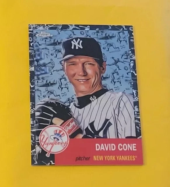 2022 Topps Chrome Platinum Anniversary DAVID CONE BASE BLACK REFRACTOR SSP /10