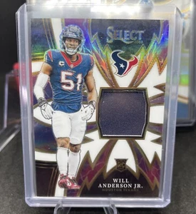 2023 Panini Select Will Anderson Jr. Sparks Rookie Swatches Prizm Def ROY 33/75 - Picture 1 of 8