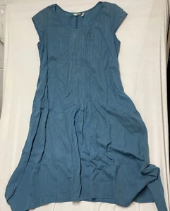 Kleen Women's Blue Large Sleeveless Pullover Lightweight Jumper DRESS w/Pockets - Picture 1 of 4