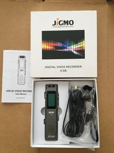 Jigmo JVR 32 Digital Voice Recorder 8 GB Expandable 32 GB VGC - Picture 1 of 2