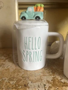 B Harbor Collection Hello Spring Green Truck Topper Mug. New - Picture 1 of 2