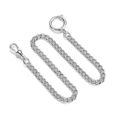 36.5cm Vintage Pocket Watch Chain Jeans Chain Jewelry With Single & Ring Clasp - Image 1 of 4