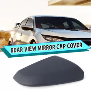 Right Passenger Side Mirror Caps Rearview Cover Trim For Honda Civic 2016-2021 - Picture 1 of 12