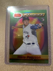 2021 Topps Finest Flashbacks NATE PEARSON Rookie #196 Blue Jays - Picture 1 of 2