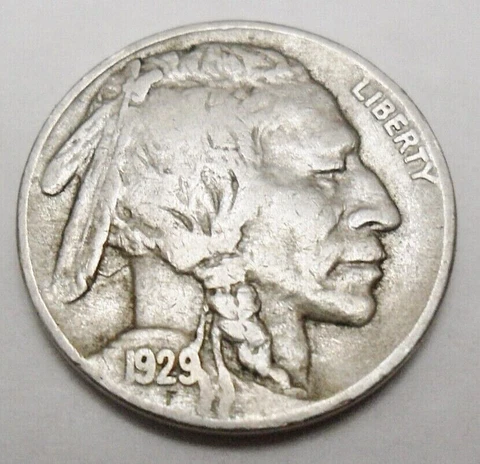1929 S INDIAN HEAD "BUFFALO" NICKEL  *AG OR BETTER*  **FREE SHIPPING** Cover