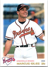 2000 Grandstand Greenville Braves Minor League Baseball Marcus Giles