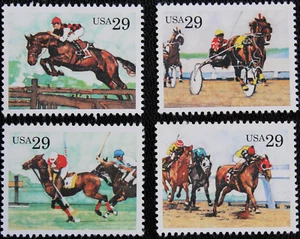 US #2756-2759 MNH 1993 Horse - Picture 1 of 1