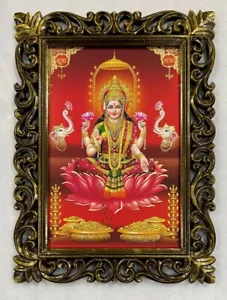 Lakshmi-Ji Handarbeit Holz Wandhängerahmen Duco poliert (23 x 17 Zoll) - Bild 1 von 6