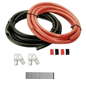 2 B&S Inverter Cable Kit 1.5m High Amperage 12V Enerdrive Epower Giantz - Picture 1 of 4