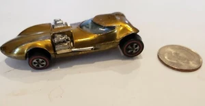 Hot Wheels REDLINE TWINMILL bright GOLD 1969 Mattel vintage diecast toy car - Picture 1 of 12