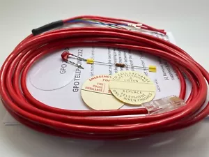 GPO 200/300 SERIES BAKELITE TELEPHONE CONVERSION KIT & CHINA RED LINE CABLE - Picture 1 of 7