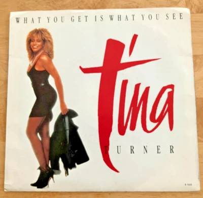 TINA TURNER– What You Get Is What You See & Live 45 W/PS Play tested EX - Image 1 of 4