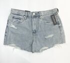 Blank Nyc The Barrow Vintage High Rise Ripped Denim Cut Off Shorts Size 29 Nwt