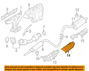NISSAN OEM 07-12 Sentra 2.0L-L4 Exhaust-Exh Heat Shield 74758ET000 - Picture 1 of 2