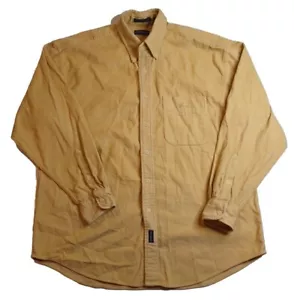 Vintage Gant Mens Size Large Mini Corduroy Cotton Shirt Long Sleeve Button Down - Picture 1 of 8