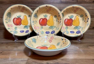 Set di 4 - Gibson Everyday Fruit Grove - 8 ciotole per zuppa/pasta dipinte a mano da 1/4" - Foto 1 di 5