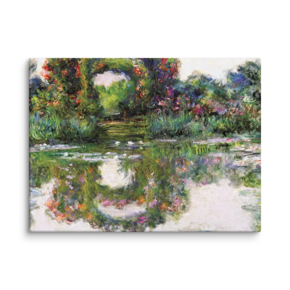 Flowering Arches by Claude Monet Giclee Fine Art Print Reproduction on Canvas - Image 1 of 1