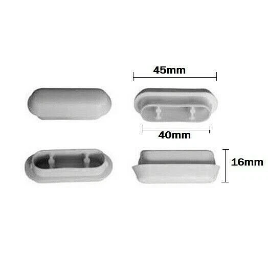 4 Pz. Paracolpi Per Wc Sedile Coprivaso Water Gommini In Plastica 45 x 40 x 16 m - Immagine 1 di 1