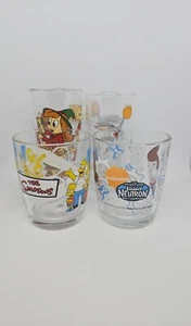 Vintage 4 Glass Cartoon Set - Photo 1/7