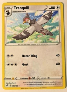 Pokemon Rebel Clash Tranquill 144/192 casi nuevo/m - Imagen 1 de 1