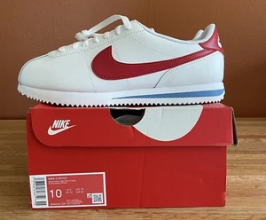 Nike Cortez Basic OG Forrest Gump DM4044-108 Size 10 US 44 EUR White Leather Red - Picture 1 of 6