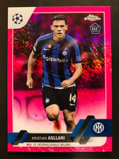 2022-23 Topps Chrome Kristjan Asllani Pink Shimmer refractor rookie card RC /250