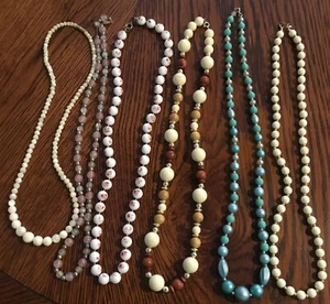 Grandma's Vintage Bead Necklaces - Lot of 6 - Picture 1 of 1