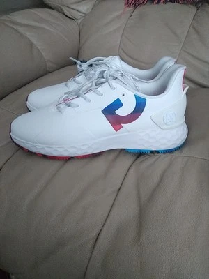 ZAPATO DE GOLF G/FORE MG4+ SIN CLAVOS G4MS23EF28-SNO BLANCO/ROJO NUEVO CON ETIQUETAS TALLA 11,5 Foto 1 de 4