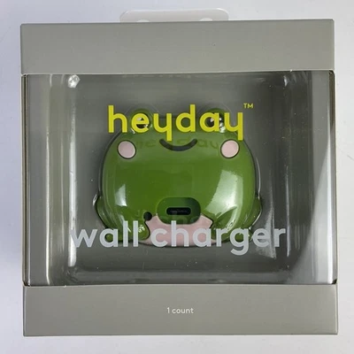 Cargador de pared Heyday Green Frog 1 puerto USB C 15W carga rápida máxima Foto 1 de 4