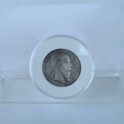 MONEDA DE 50 CÉNTIMOS MAXIMILIANO IMPERIO DE MÉXICO 1866-MO  Foto 1 de 4