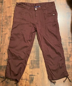 Pantalones Capri Bugle Boy Juniors Talla 13 Marrón Bolsillos Otoño Informal Cordón Piernas - Imagen 1 de 11