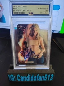 Signed Kelly Kelly 2008 WWE Euro Edibas Lamincards #102 Rookie Card PSA DNA SLAB - Picture 1 of 1