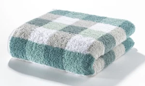 Cawö Handtuch BE Karo BL 50x100 cm grün Handtücher - Bild 1 von 2