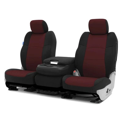 For Dodge Ram 3500 06-09 Neosupreme 1st Row Black & Wine Custom Seat Covers Foto 1 de 4