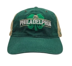 Philadelphia 76ers Hat Green Zephyr Courtside Exclusive Clover SnapBack Cap - Picture 1 of 6