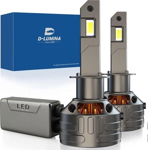 D-Lumina H1 Lampadina Faro LED Canbus 160W 30000 Lm CPS Chip 6500K Senza Errori - Foto 1 di 9