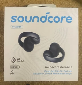 Soundcore AeroClip Open-Ear Earbuds Clip-On Earbuds New - Photo 1 sur 6
