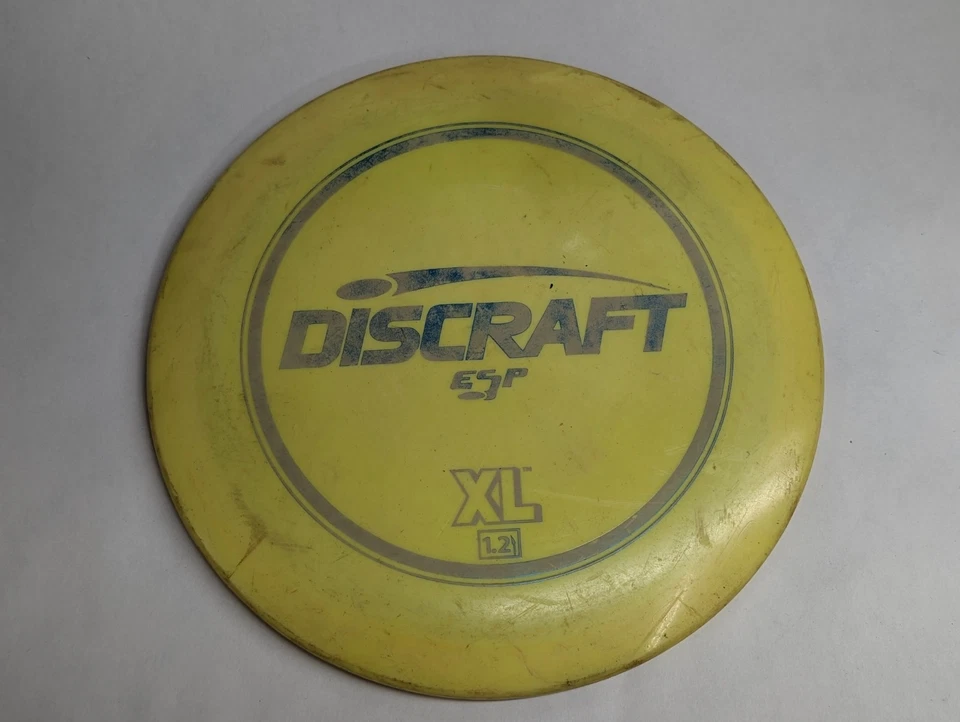 Discraft ESP XL Long Range Fairway Driver Disc Golf PFN Old Run 170g Yellow - Image 1 of 4