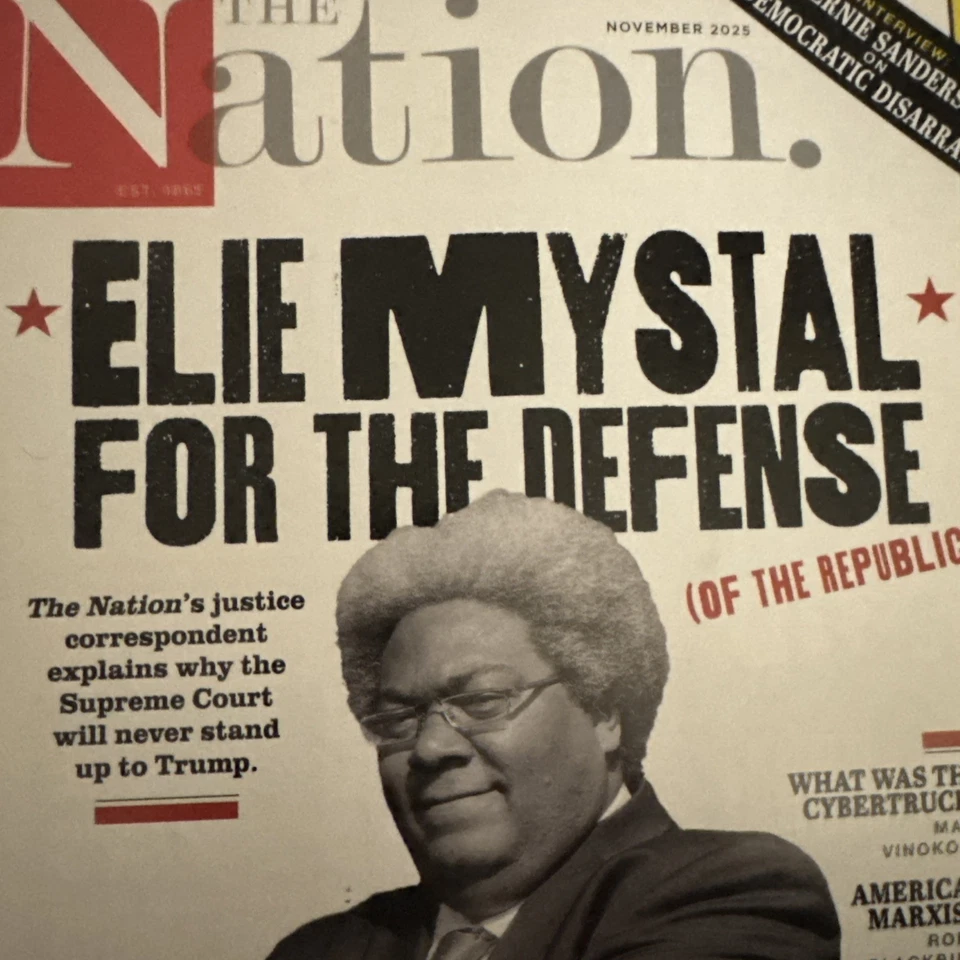 The Nation magazine (November 2025) Elie Mystal (+ Cybertruck, American Marxism) Foto 1 de 1