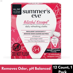 Salviette femminili rinfrescanti quotidiane Summer's Eve Blissful Escape, rimuove gli odori - Foto 1 di 4