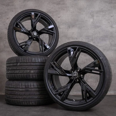 Audi RS6 RS7 Felgen 22 Zoll 4K RS Sommerräder 4K0601025DH schwarz glanz - Bild 1 von 4