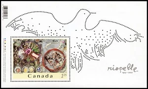 Canada Stamp Souvenir Sheet of 1, Jean-Paul Riopelle, #2003ii MNH - Picture 1 of 1